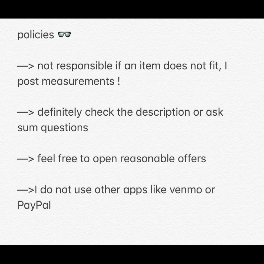 diunique’s closet policies!